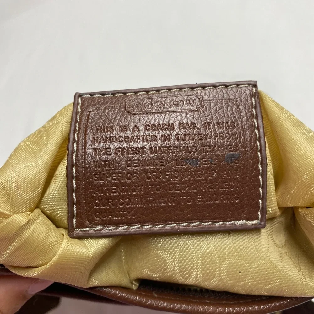 Coach Optic Signature Jacquard Crossbody Bag Khaki Brown Brass Hardware
